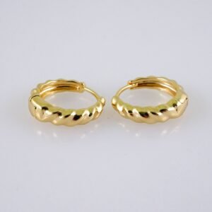 Women Earrings/ Aretes Dama/Zircon Stone/14k Real Color// E1228