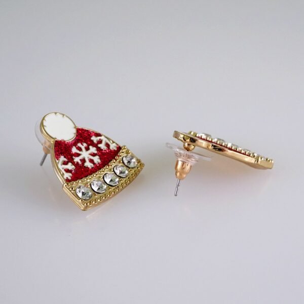 Women Earrings/ Aretes Dama/Zircon Stone/14k Real Color// E1278 - Image 2