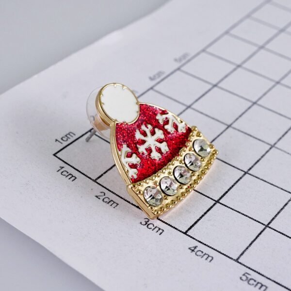 Women Earrings/ Aretes Dama/Zircon Stone/14k Real Color// E1278 - Image 3