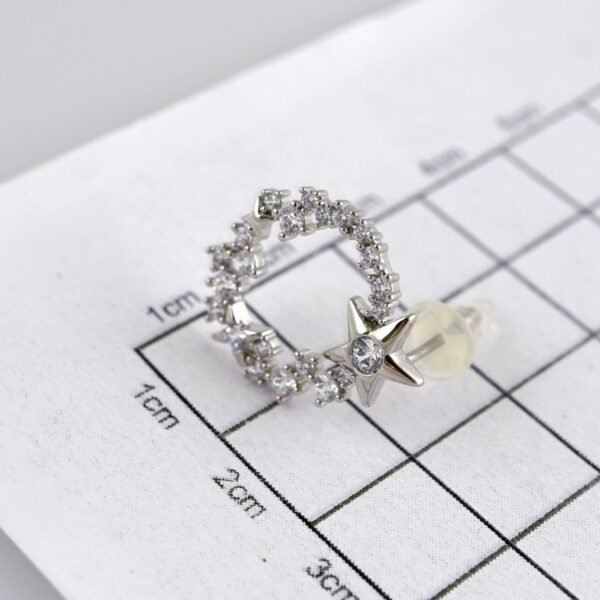 Women Earrings/ Aretes Dama/Zircon Stone/Silver Color// E1288 - Image 3