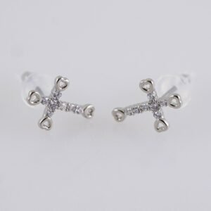Women Earrings/ Aretes Dama/  Zircon Stone/  Silver Color// E1289