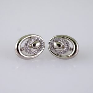 Women Earrings/ Aretes Dama/  Zircon Stone/  Silver Color// E1316