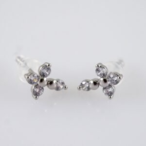 Women Earrings/ Aretes Dama/  Zircon Stone/  Silver Color// E1319