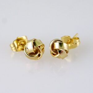Women Earrings/ Aretes Dama/ Plain/  14k Real Color// E1354