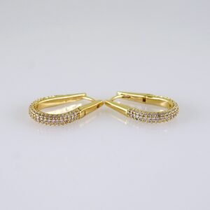 Women Earrings/ Aretes Dama/ Zircon Stone/ 14k Real Color// E1368