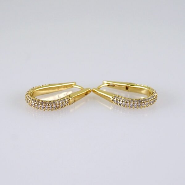 Women Earrings/ Aretes Dama/ Zircon Stone/ 14k Real Color// E1368