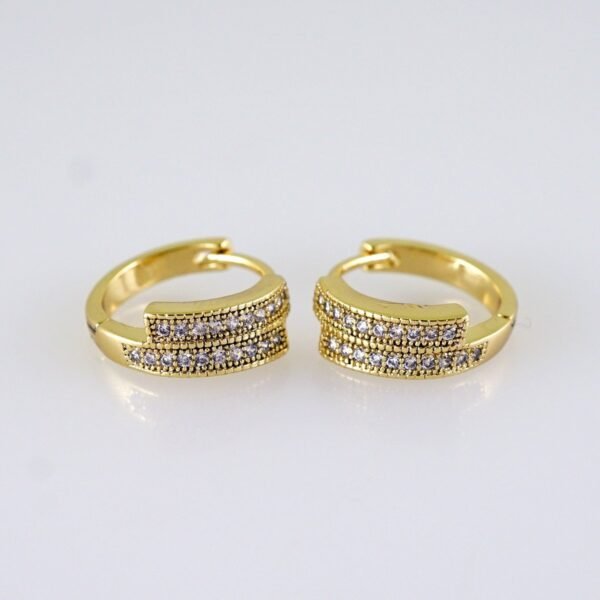 Women Earrings/ Aretes Dama/ Zircon Stone/ 14k Real Color// E1370