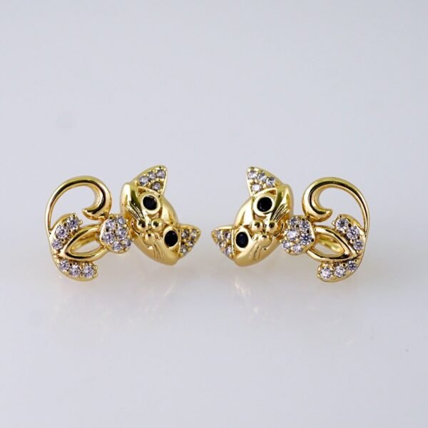 Women Earrings/ Aretes Dama/ Zircon Stone/ 14k Real Color// E1396