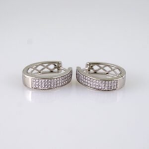 Women Earrings/ Aretes Dama/ Zircon Stone/ Silver Color// E1400