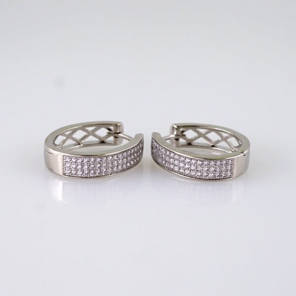 Women Earrings/ Aretes Dama/ Zircon Stone/ Silver Color// E1400