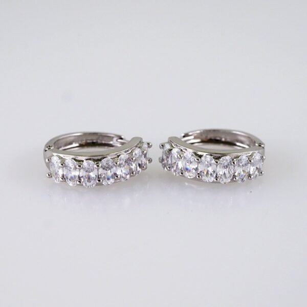 Women Earrings/ Aretes Dama/ Zircon Stone/ Silver Color// E1401