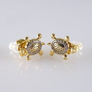 Women Earrings/ Aretes Dama/ Zircon Stone/ 14k Real Color// E1405
