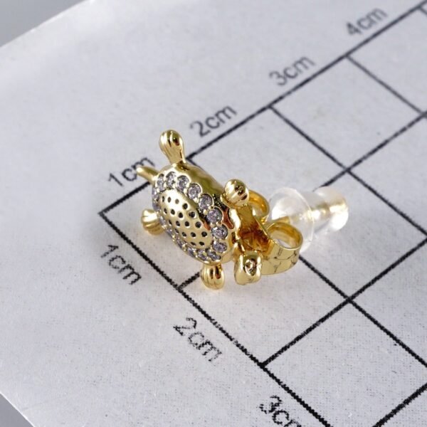 Women Earrings/ Aretes Dama/ Zircon Stone/ 14k Real Color// E1405 - Image 3
