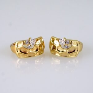 Women Earrings/ Aretes Dama/ Zircon Stone/ 14k Real Color// E1410