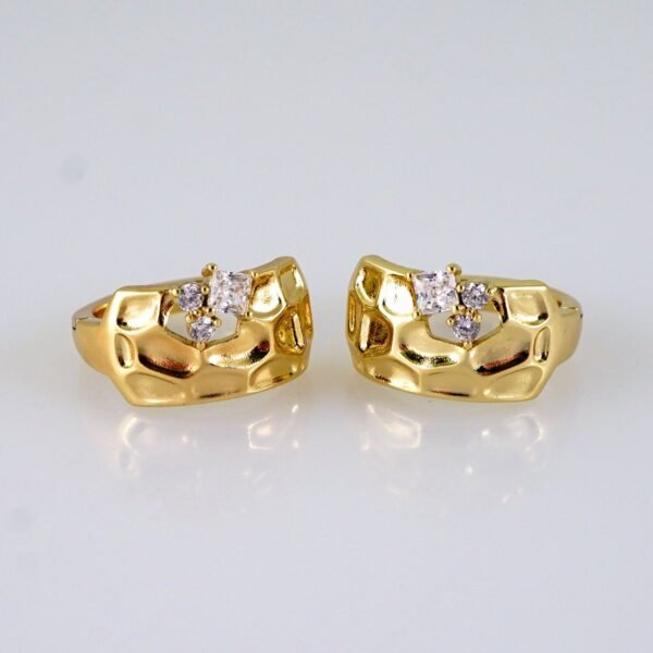 Women Earrings/ Aretes Dama/ Zircon Stone/ 14k Real Color// E1410