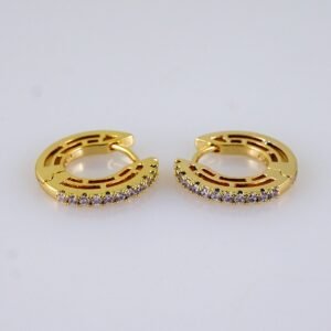 Women Earrings/ Aretes Dama/ Zircon Stone/ 14k Real Color// E1412