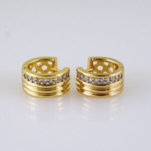 Women Earrings/ Aretes Dama/ Zircon Stone/ 14k Real Color// E1414