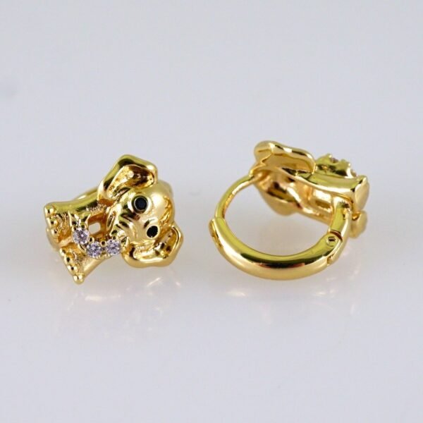 Women Earrings/ Aretes Dama/ Zircon Stone/ 14k Real Color// E1415 - Image 2