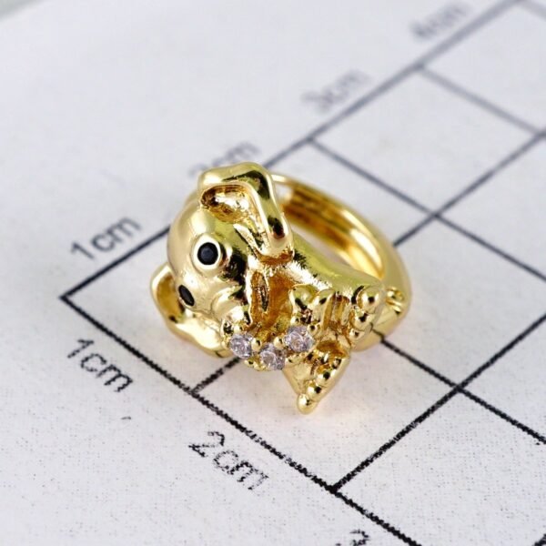 Women Earrings/ Aretes Dama/ Zircon Stone/ 14k Real Color// E1415 - Image 3