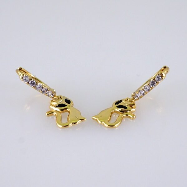 Women Earrings/ Aretes Dama/ Zircon Stone/ 14k Real Color// E1416