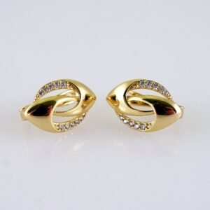 Women Earrings/ Aretes Dama/ Zircon Stone/ 14k Real Color// E1417