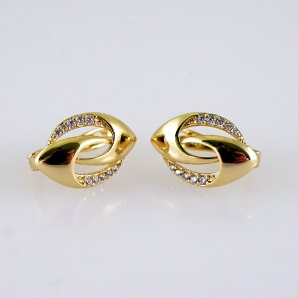 Women Earrings/ Aretes Dama/ Zircon Stone/ 14k Real Color// E1417