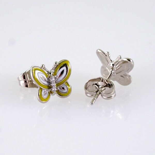 Women Earrings/ Aretes Dama/ Zircon Stone/ Silver Color// E1419 - Image 2