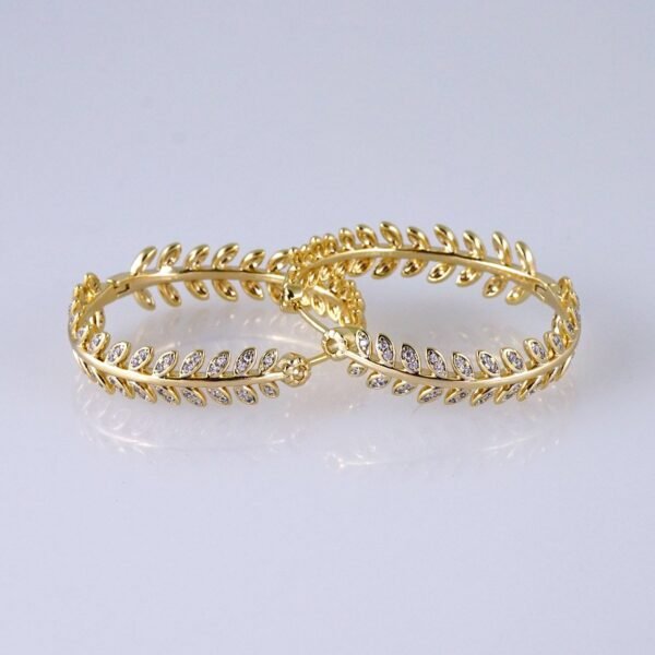 Women Earrings/ Aretes Dama/ Zircon Stone/ 14k Real Color// E1422 - Image 2