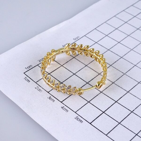 Women Earrings/ Aretes Dama/ Zircon Stone/ 14k Real Color// E1422 - Image 3