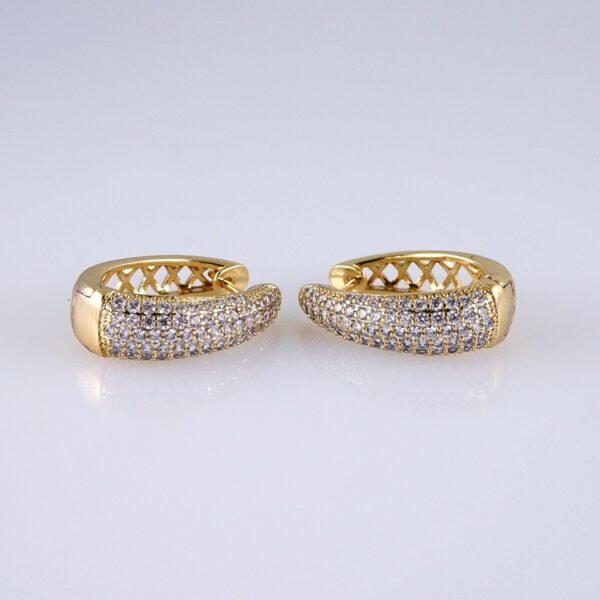 Women Earrings/ Aretes Dama/ Zircon Stone/ 14k Real Color// E1424