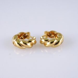 Women Earrings/ Aretes Dama/ Plain/ 14k Real Color// E1426