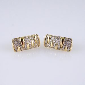 Women Earrings/ Aretes Dama/ Zircon Stone/ 14k Real Color// E1428