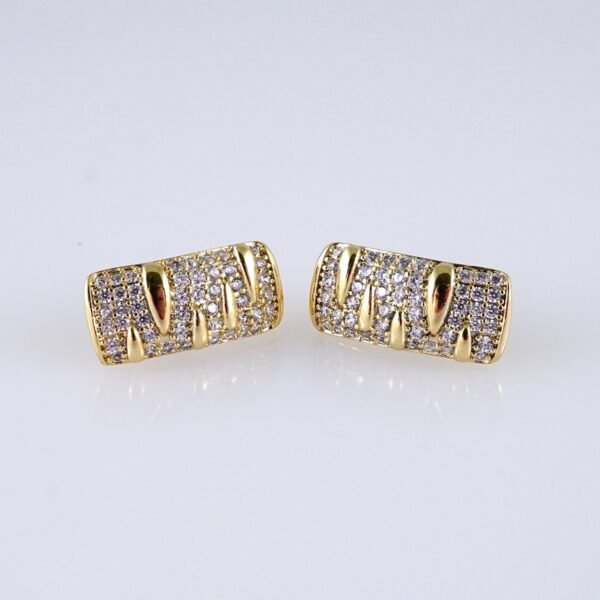 Women Earrings/ Aretes Dama/ Zircon Stone/ 14k Real Color// E1428