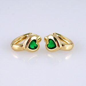 Women Earrings/ Aretes Dama/ Zircon Stone/ 14k Real Color// E1430