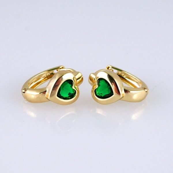Women Earrings/ Aretes Dama/ Zircon Stone/ 14k Real Color// E1430