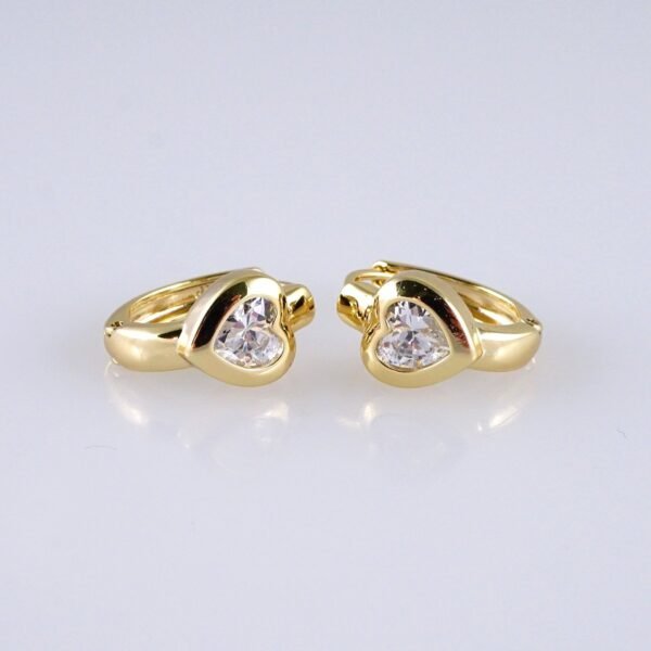 Women Earrings/ Aretes Dama/ Zircon Stone/ 14k Real Color// E1431