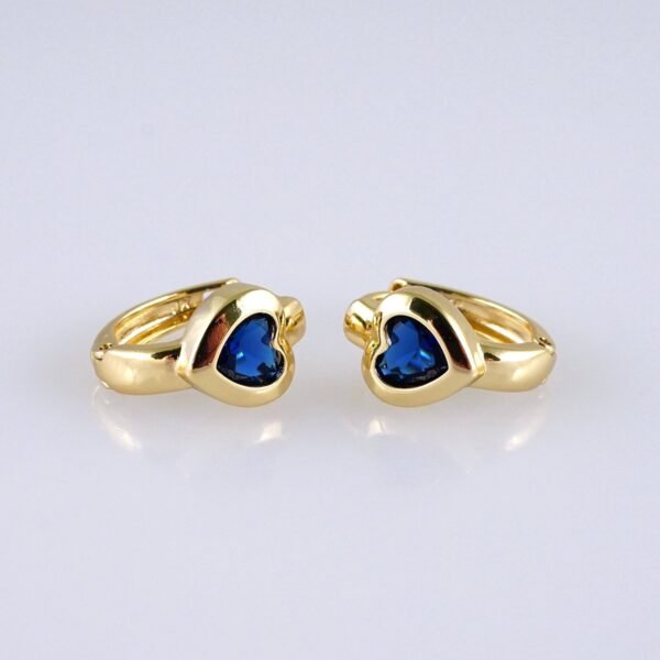 Women Earrings/ Aretes Dama/ Zircon Stone/ 14k Real Color// E1432
