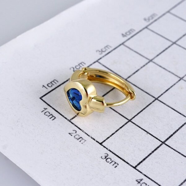 Women Earrings/ Aretes Dama/ Zircon Stone/ 14k Real Color// E1432 - Image 3