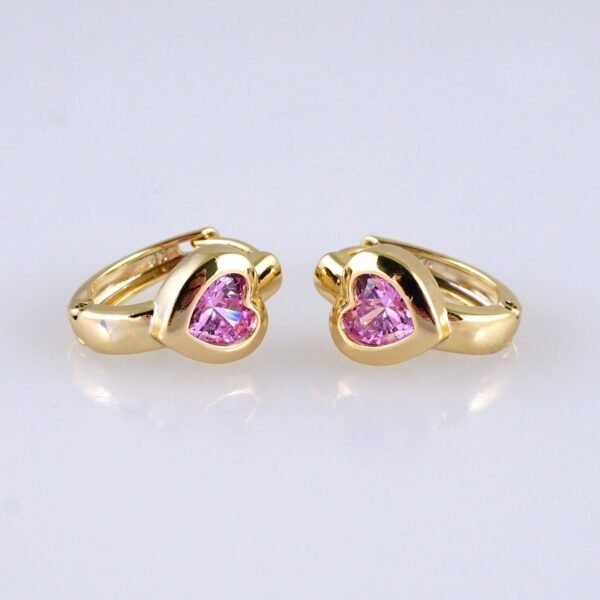 Women Earrings/ Aretes Dama/ Zircon Stone/ 14k Real Color// E1433