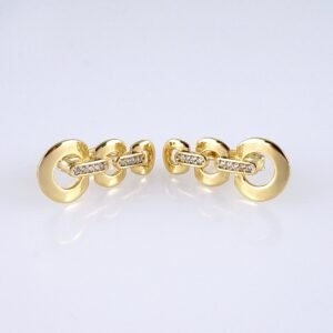 Women Earrings/ Aretes Dama/ Zircon Stone/ 14k Real Color// E1435