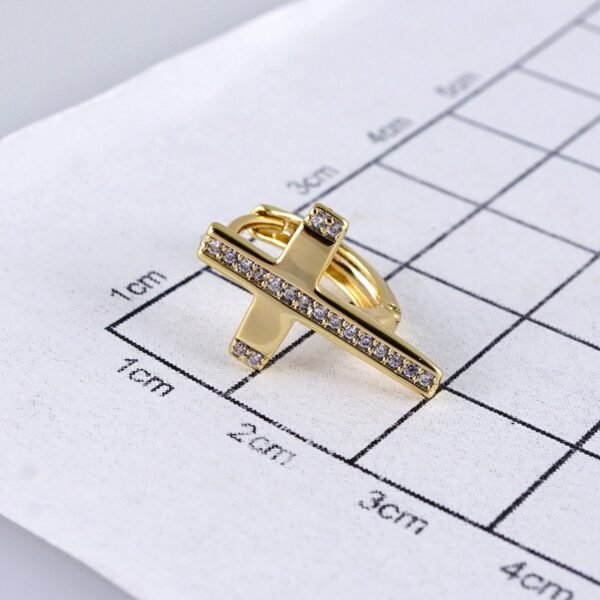Women Earrings/ Aretes Dama/ Zircon Stone/ 14k Real Color// E1436 - Image 3