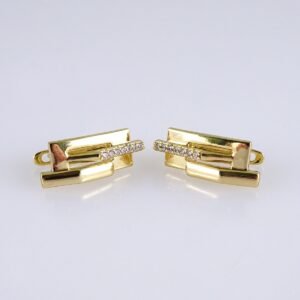 Women Earrings/ Aretes Dama/ Zircon Stone/ 14k Real Color// E1437