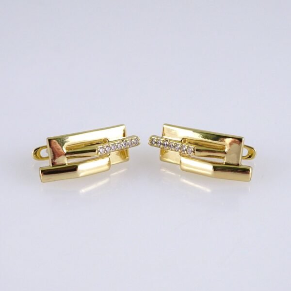 Women Earrings/ Aretes Dama/ Zircon Stone/ 14k Real Color// E1437