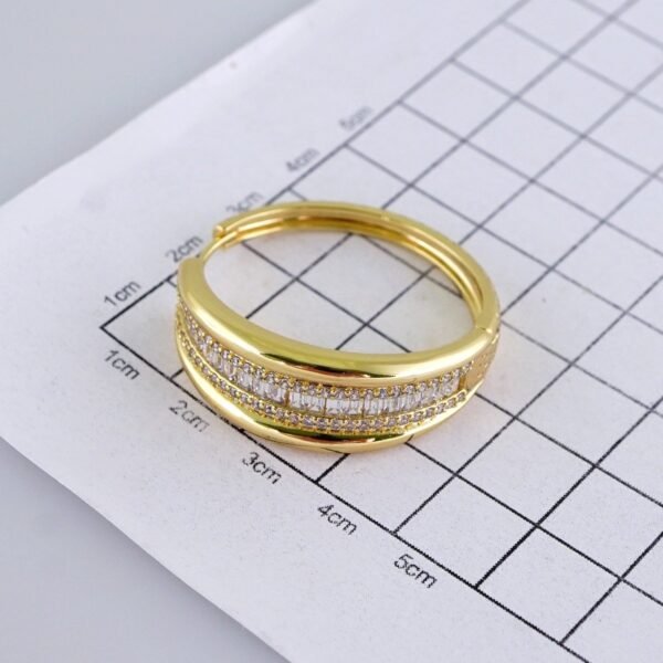 Women Earrings/ Aretes Dama/ Zircon Stone/ 14k Real Color// E1445 - Image 3
