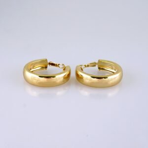 Women Earrings/ Aretes Dama/ Plain/ 14k Real Color// E1446