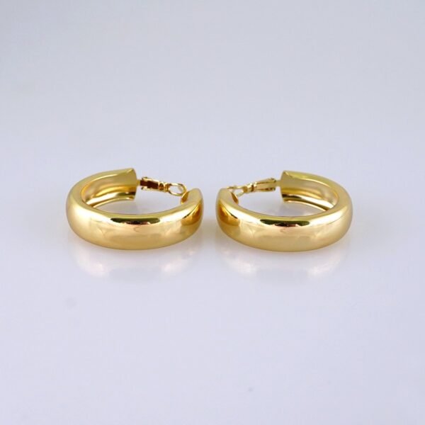 Women Earrings/ Aretes Dama/ Plain/ 14k Real Color// E1446