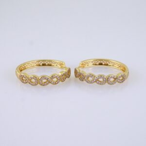 Women Earrings/ Aretes Dama/ Zircon Stone/ 14k Real Color// E1450