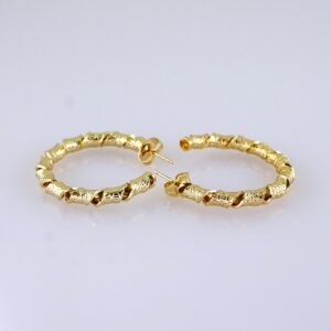 Women Earrings/ Aretes Dama/ Plain/ 14k Real Color// E1451