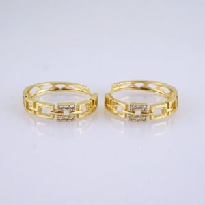 Women Earrings/ Aretes Dama/ Zircon Stone/ 14k Real Color// E1452