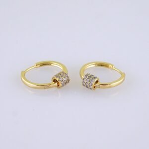 Women Earrings/ Aretes Dama/ Zircon Stone/ 14k Real Color// E1454